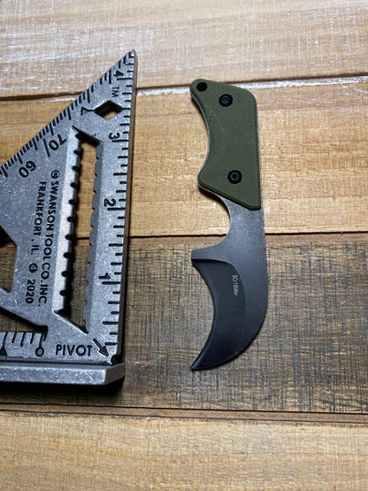 EDC Knife - Fixed Hawkbill Style Blade 4.02"