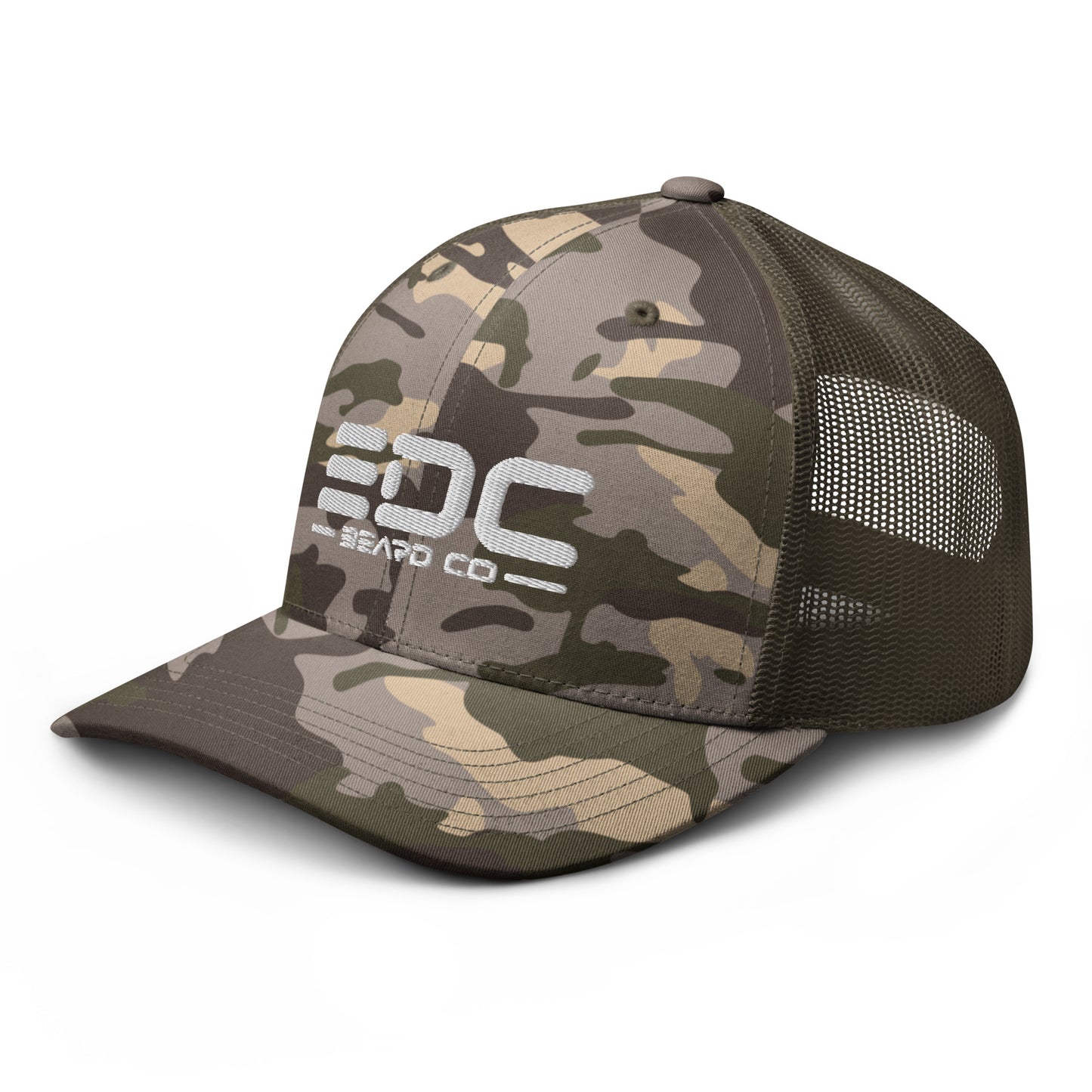 EDC Embroidered Camouflage trucker hat - 3 Camo options