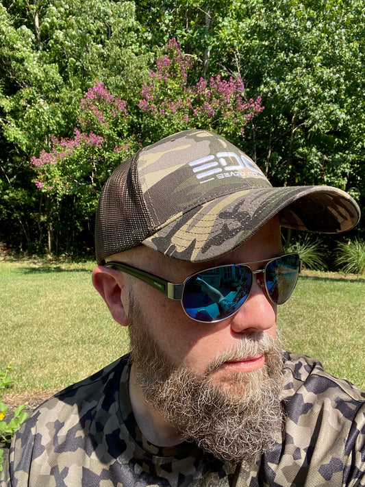 EDC Embroidered Camouflage trucker hat - 3 Camo options