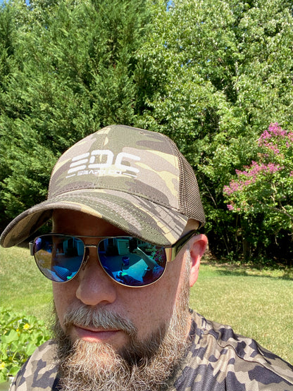 EDC Embroidered Camouflage trucker hat - 3 Camo options